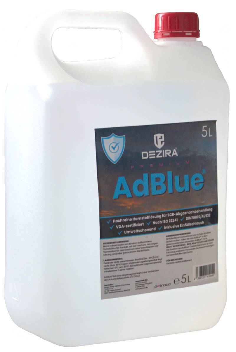 ZENIT ENERGY AdBlue 1x5 Liter Kanister inkl. Auslaufhahn Ad Blue Harnstofflösung ISO22241 von ZENIT ENERGY