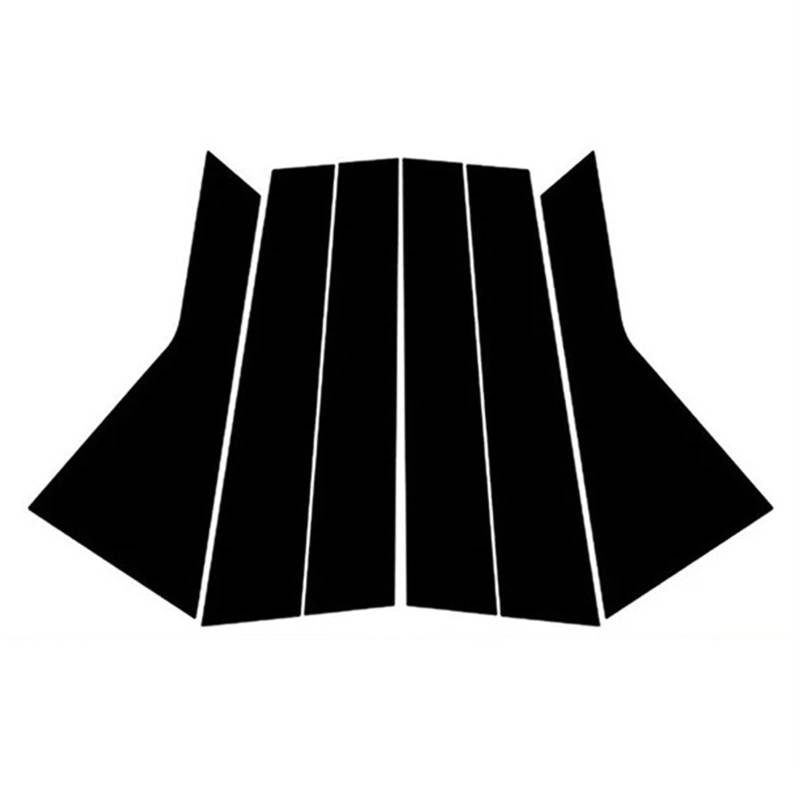 ZEPHYX 6-teilige Säulenpfosten-Tür-Fenster-Dekorationsaufkleber, Zierleisten-Abdeckungs-Kits, for Kia, for Sorento 2010–2019 2020 2021 2022, Auto-Zubehör Tür-/Fenstersäulen(2021-2023) von ZEPHYX