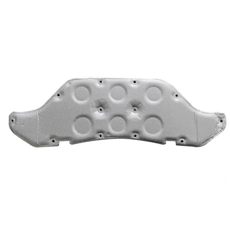 ZEPHYX For Mercedes-Benz, for GLA H247 2020, Auto-Front-Motorhauben-Isolierung, Wattepad, Schallwärmematte, Schaumstoff, schalldichte Baumwolle mit Schnalle Schalldämpfer-Pad (Size : Silver) von ZEPHYX