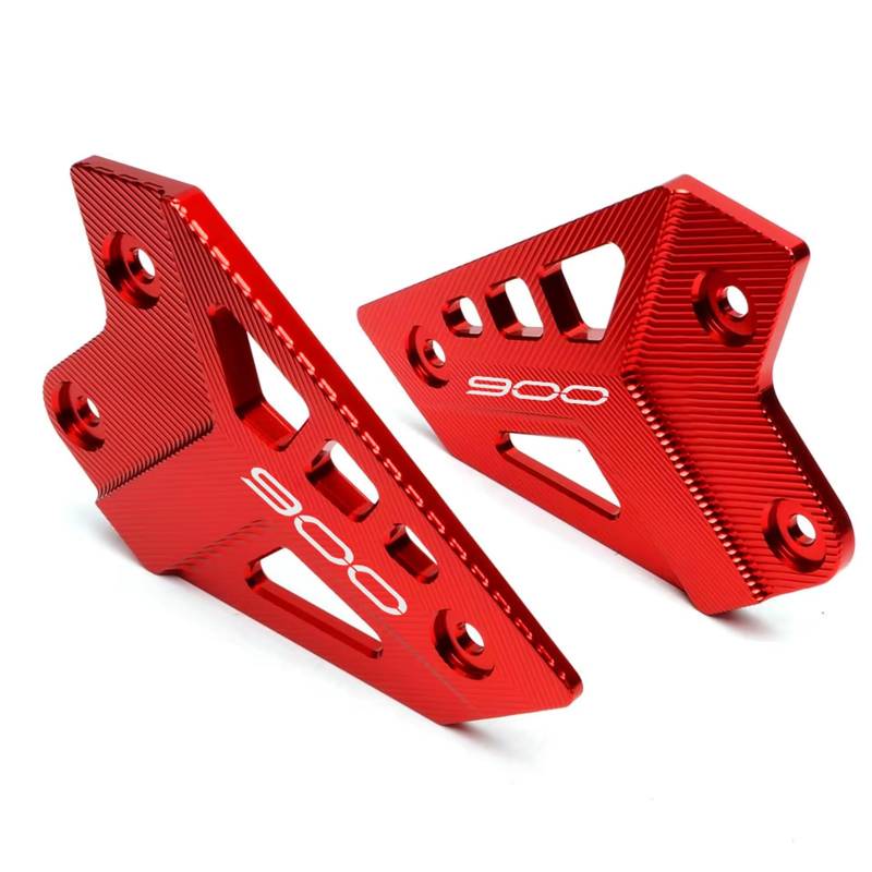 ZESIDIMO FootPeg Hintere Fußstütze Set Für Z900 Z 900 2017-2023 2024 Motorrad Fersen Platten Schutz Protektor Zubehör CNC Aluminiumlegierung (Rot) von ZESIDIMO