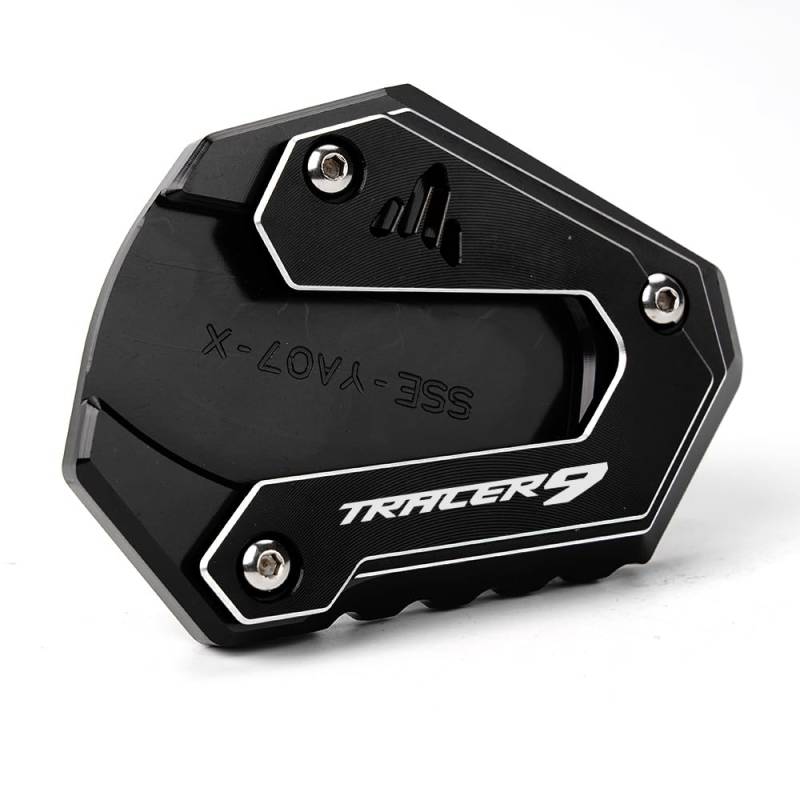 ZESIDIMO Für TRACER 9 GT 9 GT 2021-2023 TRACER 9 2022 Tracer 9 Gt Motorradzubehör Seitenfuß Verlängerung Ständer Platte (Schwarz) von ZESIDIMO