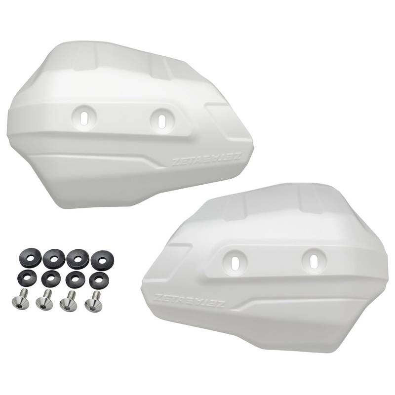 ZETA ARMOR HANDGUARD SCUDO PROTECTOR White ZE72-6158 wind protection touring adventure bike motorrad von ZETA RACING