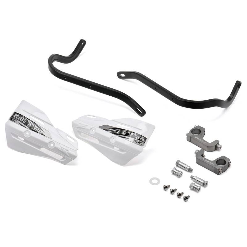 ZETA ARMOR HANDGUARD XC Kit For 28.6mm Handle Bar U-Clamp Black/White ZE72-5020 von ZETA RACING