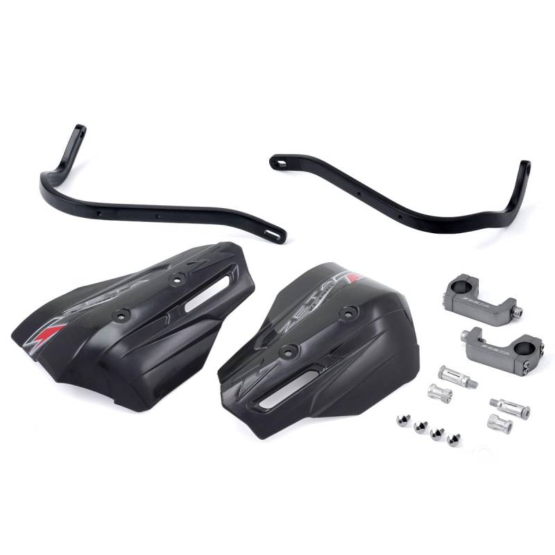 ZETA ARMOR HANDGUARD XC Pro Kit For 28.6mm Handle Bar U-Clamp Black/Black ZE72-5059 von ZETA RACING