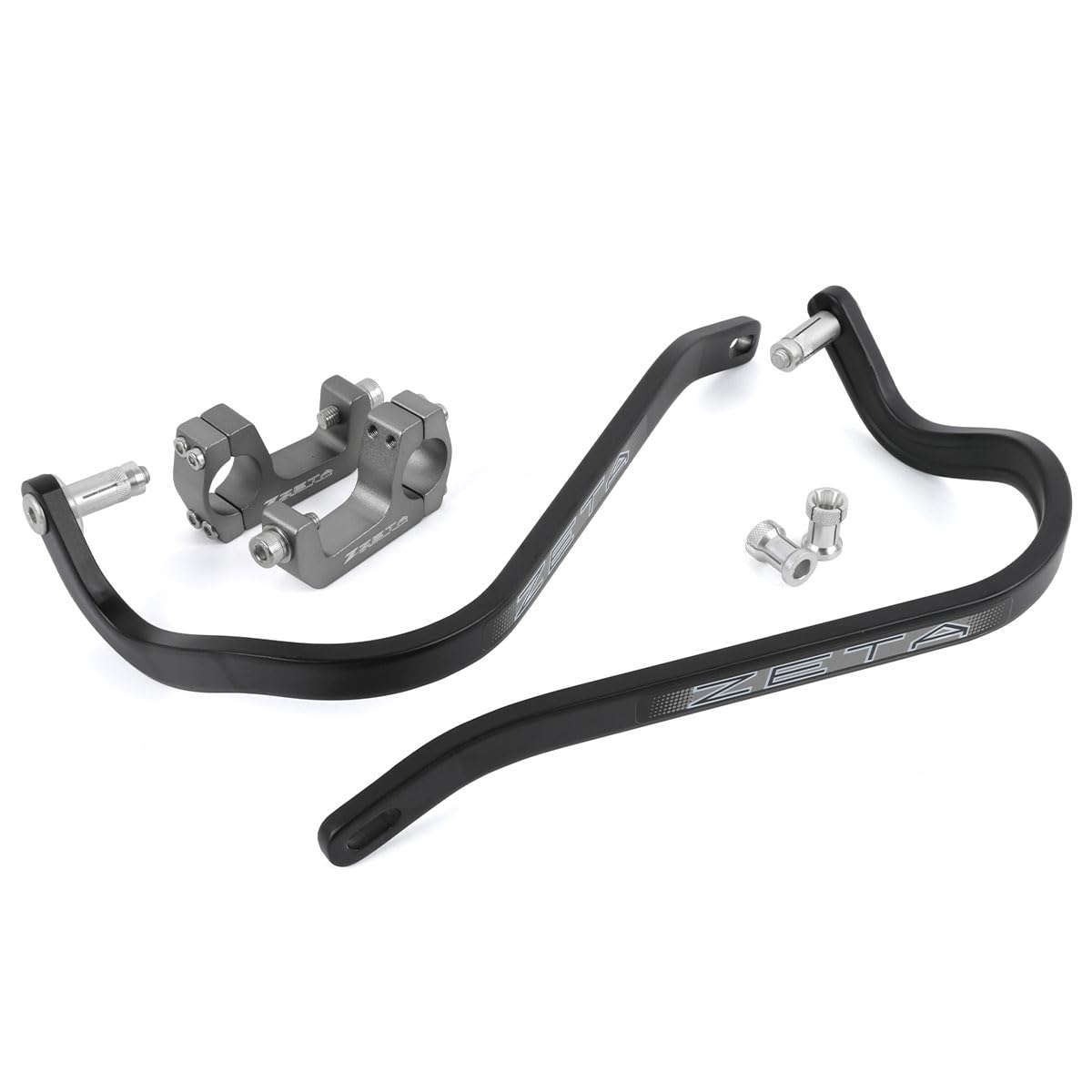 ZETA Armor Hand Guard Bended U-Clamp Black ZE72-0151 von ZETA RACING