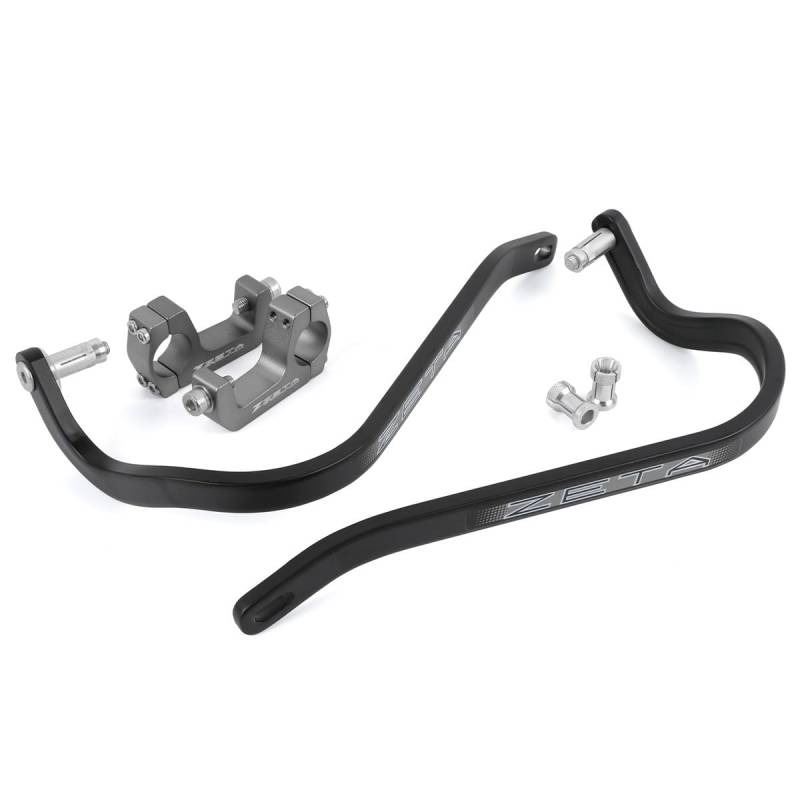 ZETA Armor Hand Guard Bended U-Clamp Black ZE72-0151 von ZETA RACING