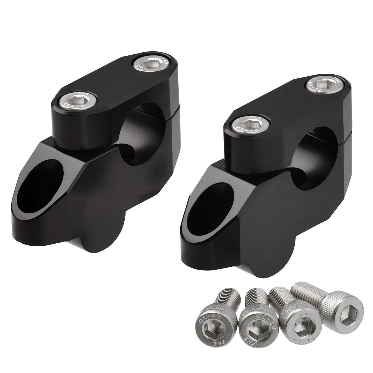 ZETA Bar Rise Kit Offset 22.2mm Bar Clamp Black offset 20mm 26mm height ZE53-05261 von ZETA RACING