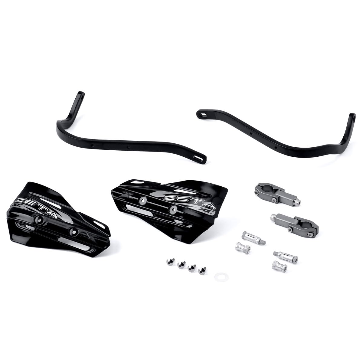 ZETA - ZE72-5009 – Armor Handschutz XC Kit für 22,2 mm Stange, schwarz/schwarz von ZETA RACING