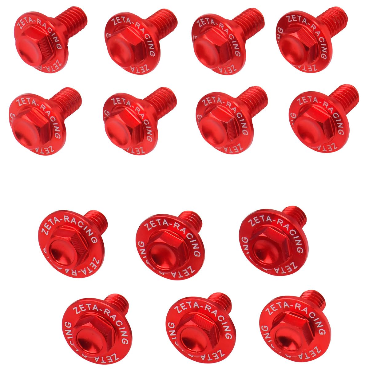 Zeta Racing Aluminum Bolt Kit for CRF300L Red ZE88-5162 von ZETA RACING