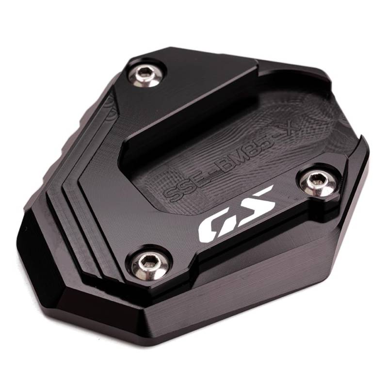 ZEXDDI Passend für B&MW F800GS F900GS F850GS F750GS Adventure Kickstand Plate Motorrad CNC Seitenständer Verlängerung Pad F850 GS Adventure F 750 850 GSA F 900 GS ADV (schwarz) von ZEXDDI