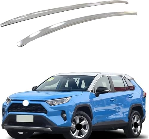 2 Stücke Dachträger für T-oyota RAV4 2020, aus Alu Bis Offene Reling, Auto Dachreling Rack Lastenträger Querträger Auto Zubehör von ZFSMHLH