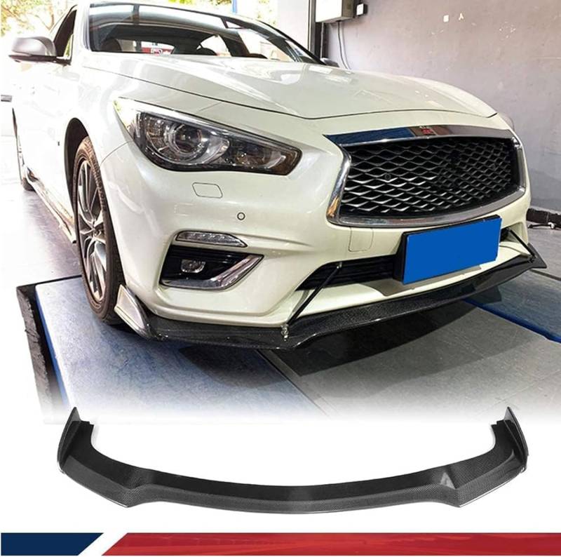 Frontspoiler für Infiniti Q50 Base Sedan 2018 2019 2020, Frontstoßstange Spoiler Frontspoilerlippe Frontspoiler Protector aus Lip Spoiler Auto Zubehör von ZFSMHLH