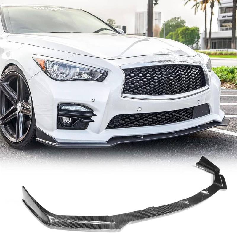 Frontspoiler für Infiniti Q50 Sport Sedan 2014 2015 2016 2017, Frontstoßstange Spoiler Frontspoilerlippe Frontspoiler Protector aus Lip Spoiler Auto Zubehör von ZFSMHLH