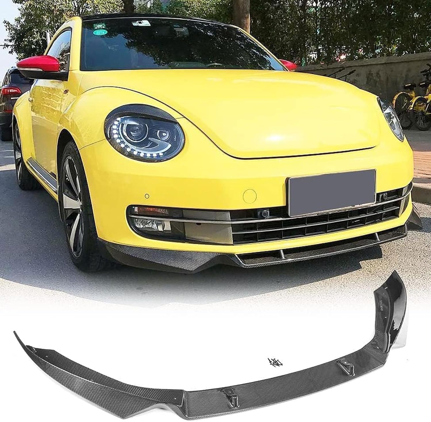 Frontspoiler für Kia Stinger 2018 2019 2020 2021 2022 2023, Frontstoßstange Spoiler Frontspoilerlippe Frontspoiler Protector aus Lip Spoiler Auto Zubehör von ZFSMHLH