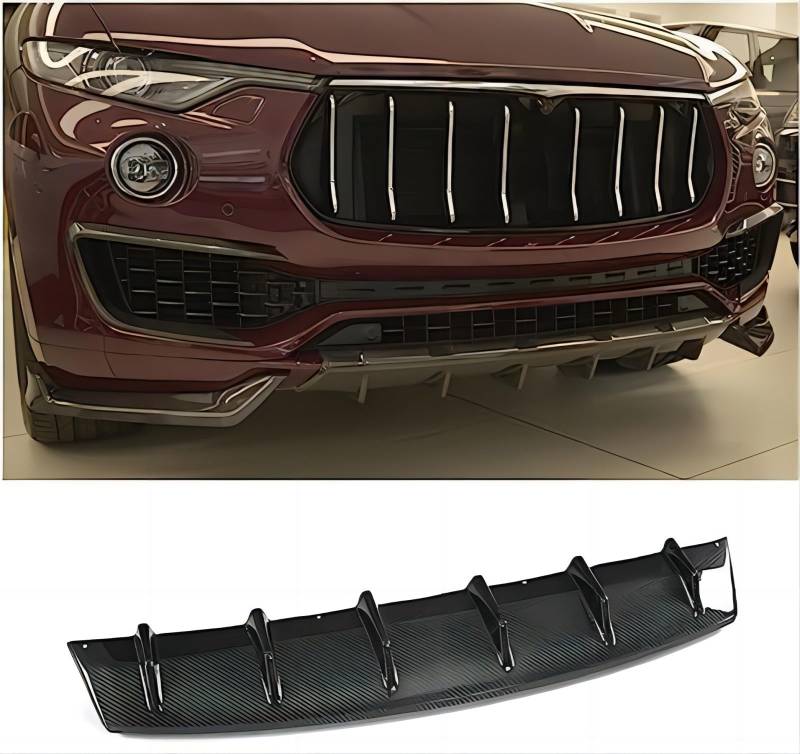 Frontspoiler für Maserati Levante SUV 4 Door 2016-2017, Frontstoßstange Spoiler Frontspoilerlippe Frontspoiler Protector aus Lip Spoiler Auto Zubehör von ZFSMHLH