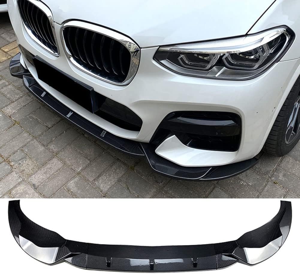 Auto Frontlippe Frontspoiler für BMW X3 X4 G01 G02 M 2018-2021,Auto Frontstoßstange Splitter Lip Spoiler Spoilerlippe Diffusor,A/Carbon Fiber von ZFTAP