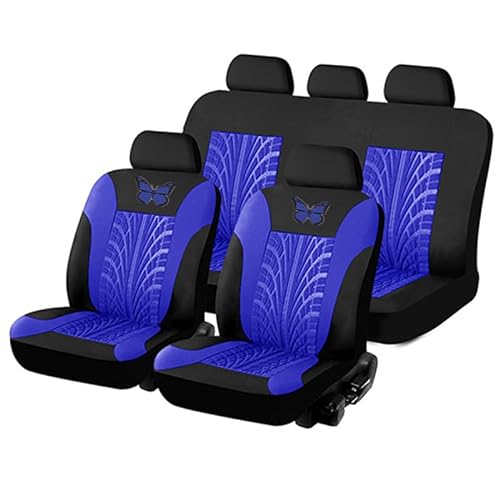 ZFTAP Auto Autositzbezüge Set für BMW X6 E71 2008-2014 Rear-seats-no-lights, 5-Sitzer Sitzbezüge-Set Autoschondecke,A/Purple von ZFTAP