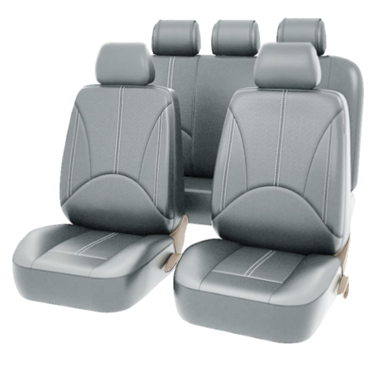 ZFTAP Auto Autositzbezüge Set für Jeep Renegade 2014 2015 2016 2017 2018, 5-Sitzer Sitzbezüge-Set Autoschondecke,A/Grey von ZFTAP