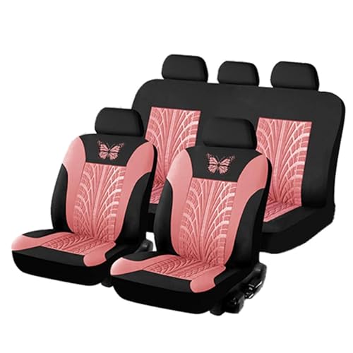 ZFTAP Auto Autositzbezüge Set für Lexus GS450H/2012 2013 2014 2015 2016 2017 2018, 5-Sitzer Sitzbezüge-Set Autoschondecke,A/Pink von ZFTAP