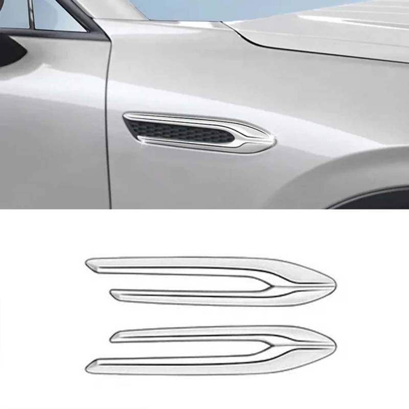 Auto Front Air Flow Vent Fender Trim Dekoration Außenzubehör für Mazda CX60 CX 60 2022 2023 2024,B Chrome von ZFYXZ