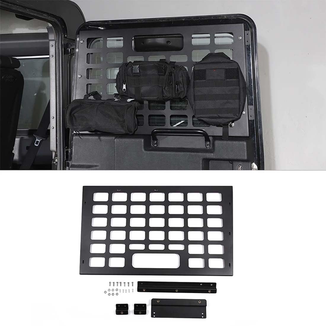 Auto-Heckträger für Land Rover Defender 2004-2019, Kofferraumregal-Aufbewahrungshalterung, Gepäckträgerzubehör von ZFYXZ