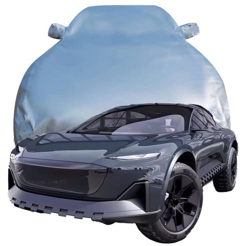 Autoabdeckung Kompatibel mit Audi Activesphere concept car, Schnee/Kratzfest/Uv-Schutz Alles Wetter Oxford Schutzplane,Silver von ZFZFC