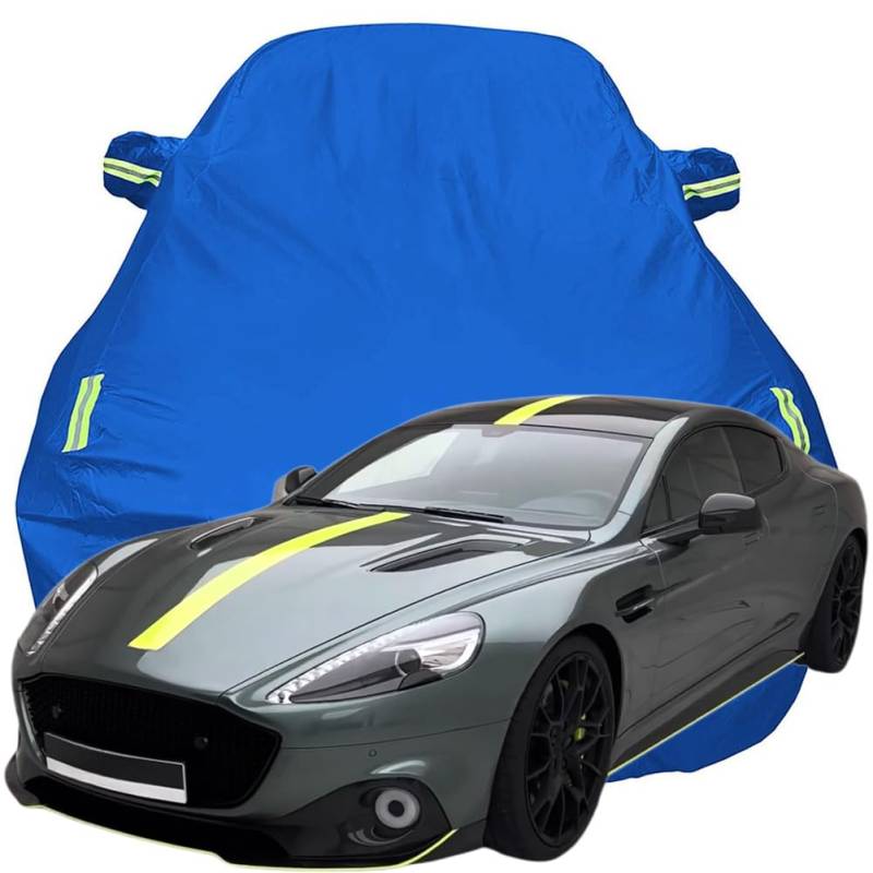 Vollgarage Autoabdeckung für Aston Martin Rapide AMR 2020, Schnee/Kratzfest/Uv-Schutz Oxford Autoplanen Garagen, Hagelschutzplane,Blue-Plus-Cotton von ZFZFC