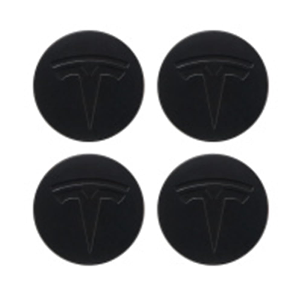 4 Stück Radnabenkappen für Tesla Model 3 Model Y Model S Model X Model 3 Highland 56MM Felgendeckel Radkappen Reifen Felgen Radnabenabdeckung Zubehör,Blackstyle von ZGCYK