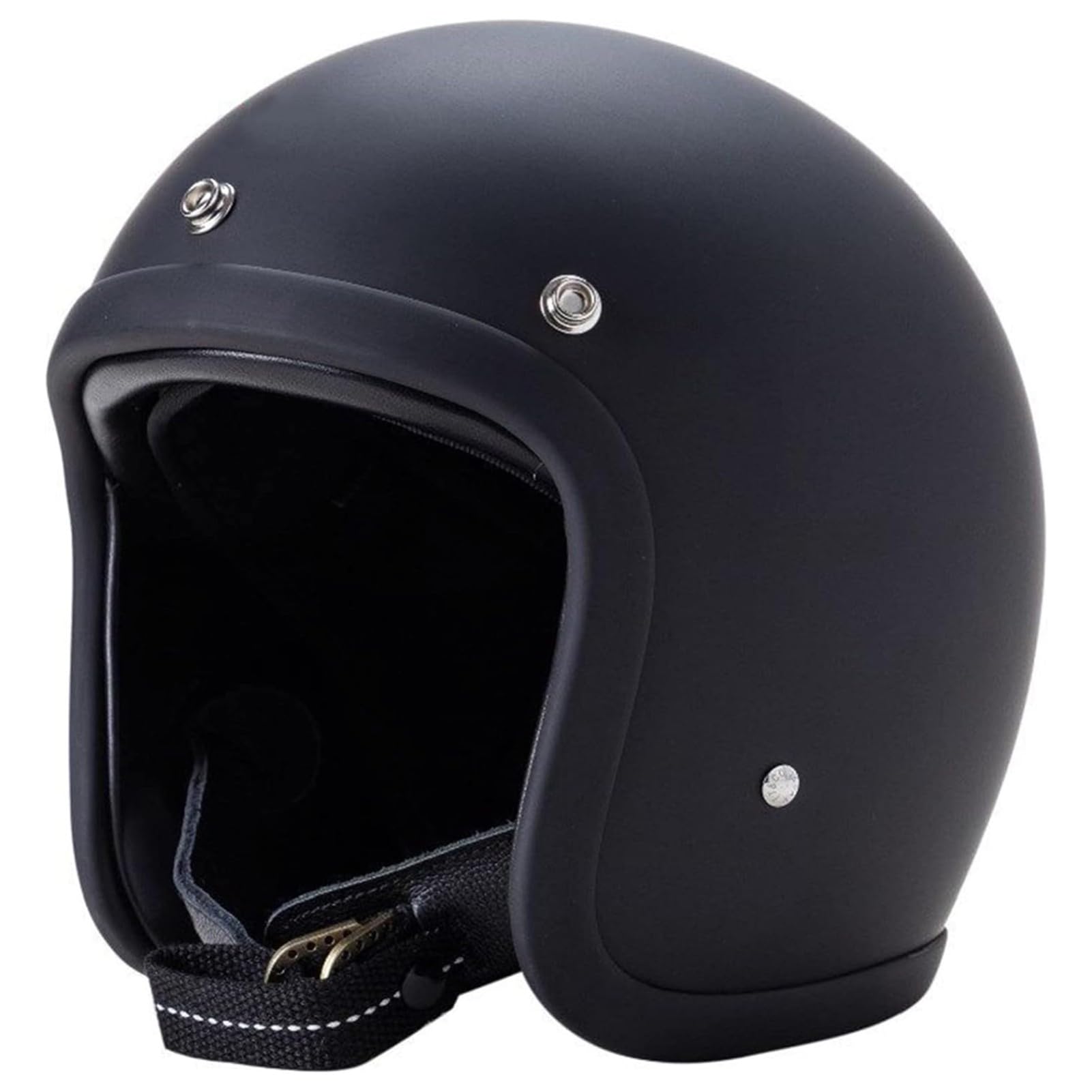 Japanischer Motorradhelm Offener Retro-Helm Mit Doppel-D-Schnalle Leichter Jet-3/4-Helm Für Erwachsene Herren Damen Moped Roller Cruiser DOT/ECE-Geprüft 1,L(59-60CM) von ZGFHTY