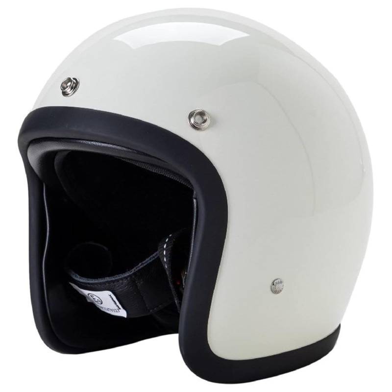 Offener Motorradhelm Japanischer Fiberglas-Jet-Motorradhelm Retro-3/4-Helm Mit Kleinem Körper Schutzhelm Für Herren Und Damen ECE-Zugelassen Halbhelm Erwachsene Moped Roller 2,XXL(60-61CM) von ZGFHTY