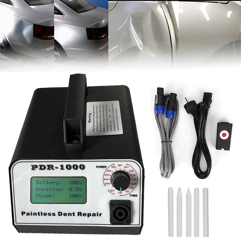 ZH-VBC 1000W Car Dent Puller Auto Dellen Reparatur Hotbox Reparatur Heizung Ausbeulwerkzeug Dellen Reparaturset für Entfernen von Dellen durch Hagelschäden und Autoreparatur von ZH-VBC