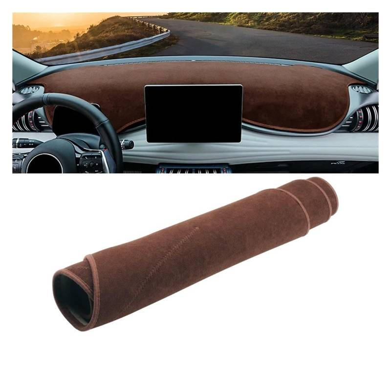 Auto Armaturenbrett Abdeckung Für BYD Für Atto 3 Für Yuan Plus 2021 2022 2023 2024 EV Instrument Schreibtisch Sonnenschutzmatte Dash Rutschfeste Unterlage Auto Armaturenbrettabdeckung Dash Mat(Brown L von ZHANFEIS