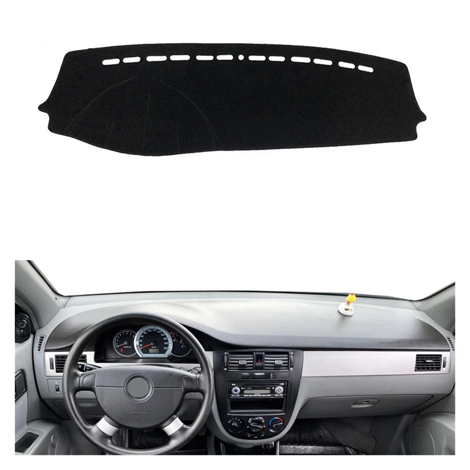 Auto Armaturenbrett Abdeckung Für Daewoo Für Nubira 2004 2005 2006 2007 2008 2009 2010 2011 2012 2013 Auto Dashboard Abdeckung Dash Matte Teppich Dash Mat(Style 2-LHD-Black) von ZHANFEIS