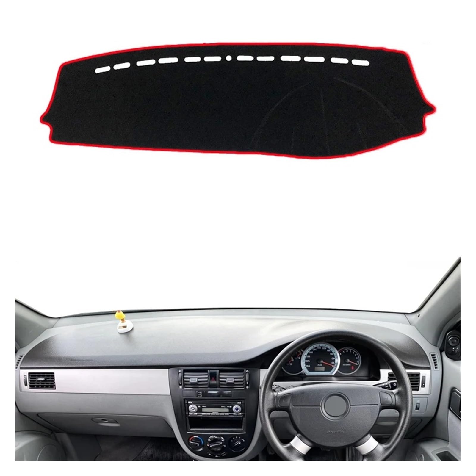 Auto Armaturenbrett Abdeckung Für Holden Für Viva 2004 2005 2006 2007 2008 2009 2010 2011 2012 2013 Auto Dashboard Abdeckung Dash Matte Teppich Dash Mat(Style 2-RHD-Red) von ZHANFEIS