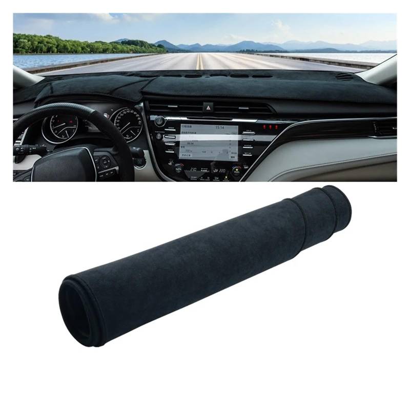 Auto Armaturenbrett Abdeckung Für Toyota Für Camry 70 XV70 2018 2019 2020 2021 2022 2023 2024 Camry Hybrid Auto Dashboard Sonnenschutz Abdeckung Nicht-slip Pad Dash Mat(B Black LHD) von ZHANFEIS