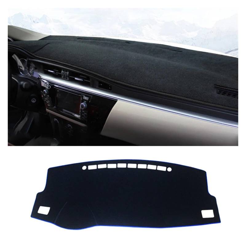 Auto Armaturenbrett Abdeckung Für Toyota Für Corolla E180 E150 2006 2007 2008 2009 2010 2012 2013 2014 2015 2016 2017 2018 Auto Dashboard Abdeckung Dash anti-uv Matte Dash Mat(LHD 14-18 Black) von ZHANFEIS