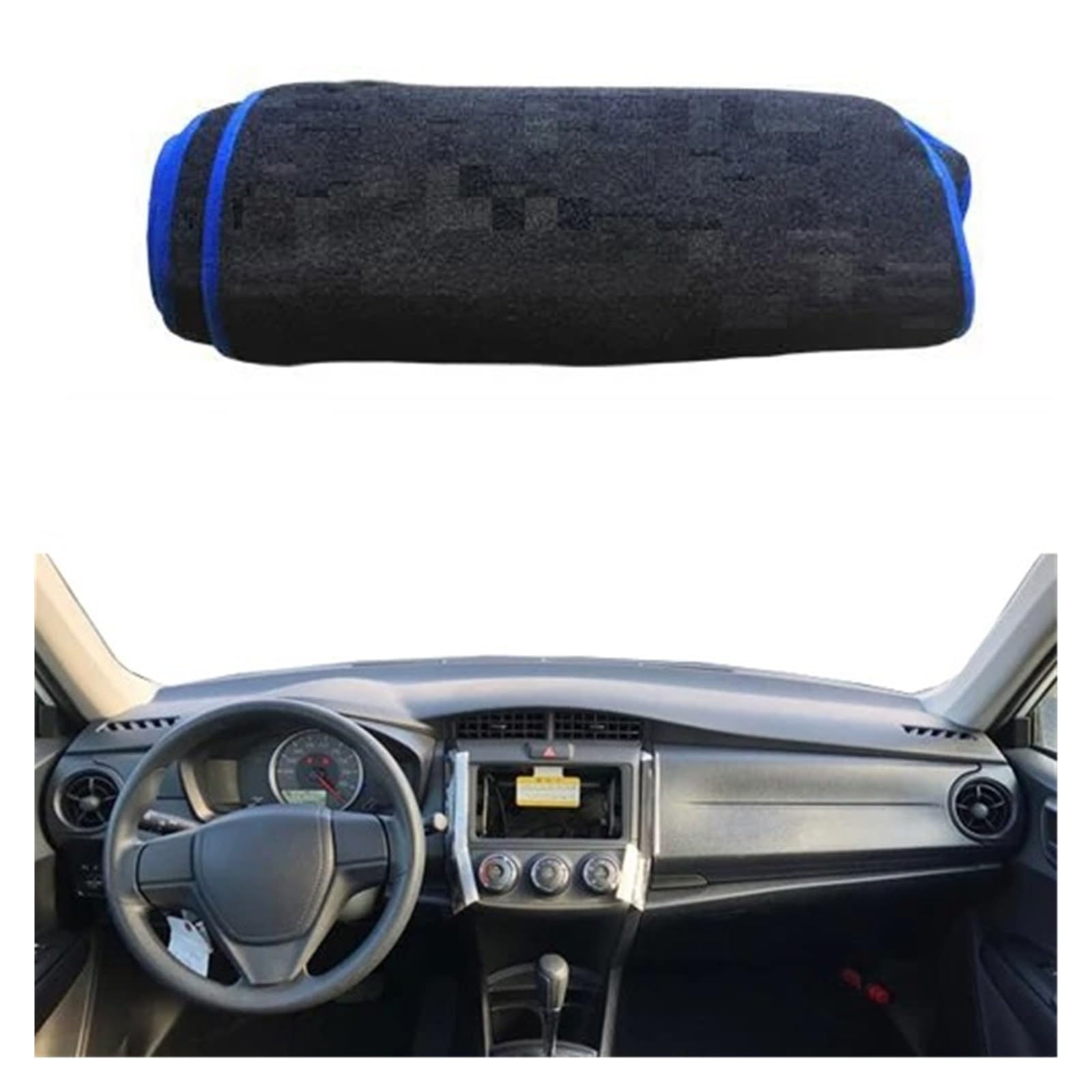 Auto Armaturenbrett Abdeckung Für Toyota Für Corolla Für Axio 2012-2017 2018 2019 Sonnenschutz Armaturenbrettabdeckung Auto Armaturenbrettabdeckung Dashmat Dashmatte Teppich Cape Dash Mat(LHD Blue) von ZHANFEIS