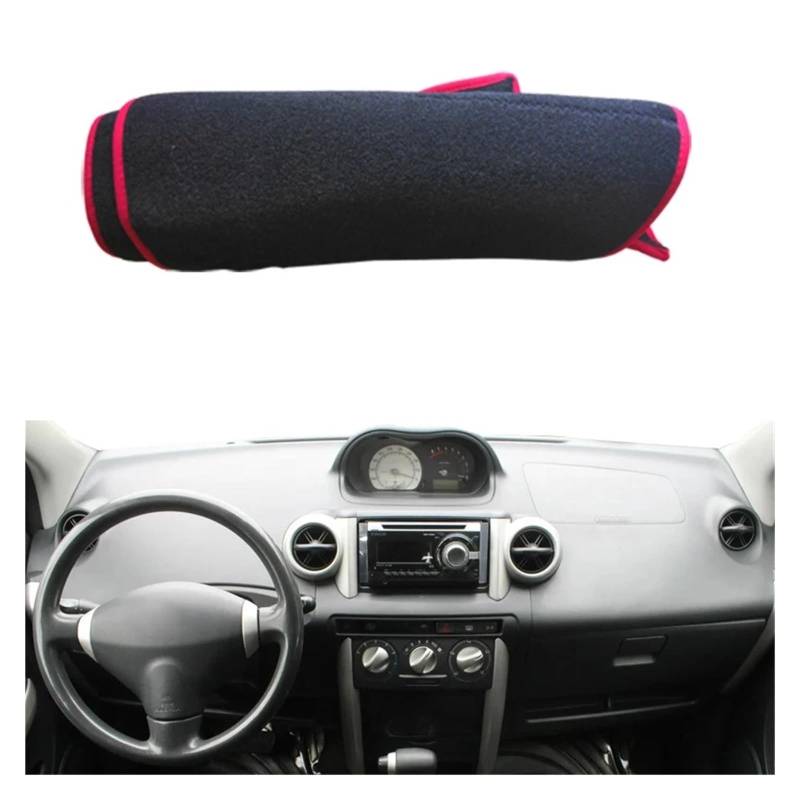 Auto Armaturenbrett Abdeckung Für Toyota Für IST 2001 2002 2003 2004 2005 Anti-Rutsch-Matte Kissen Pad Sonnenschirm Dashmat Teppich Schutz Fall Auto Armaturenbrett Abdeckung Dash Mat(LHD Red) von ZHANFEIS