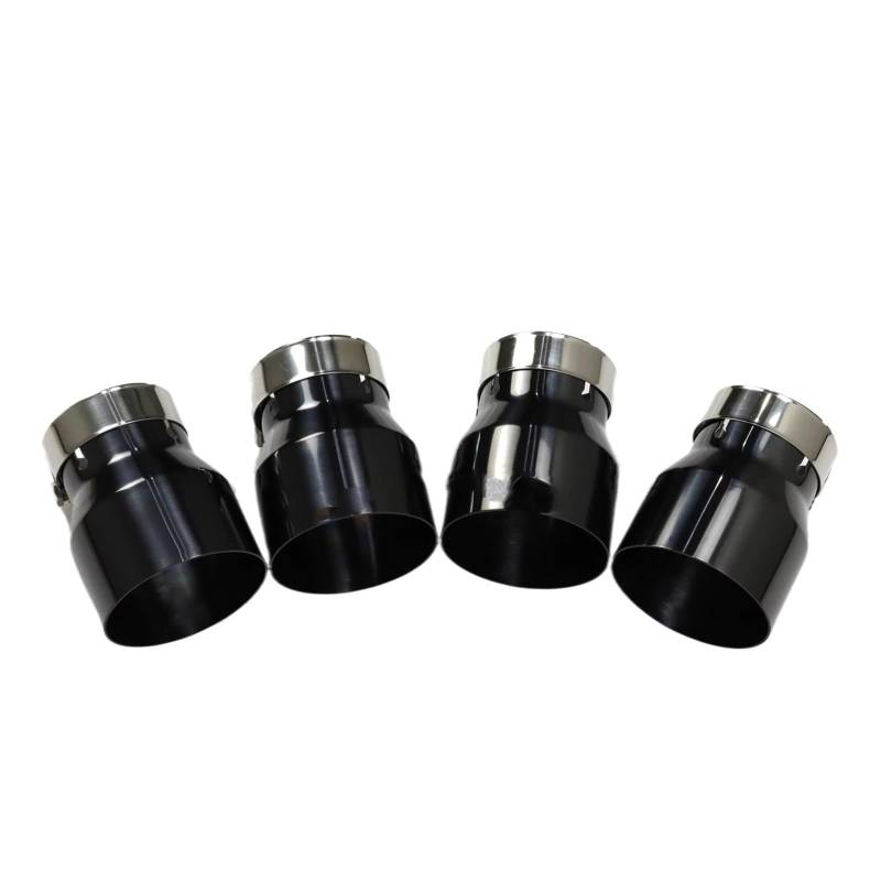 Auto Auspuff Endrohr Für F80 M3 F82 F83 M4 F87 M2C Upgrade Schalldämpfer Auspuffrohr 4 Stück Auspuff Racing Schwarz Chrom Auspuffspitzen Auspuffblende(4pcs Black) von ZHANFEIS