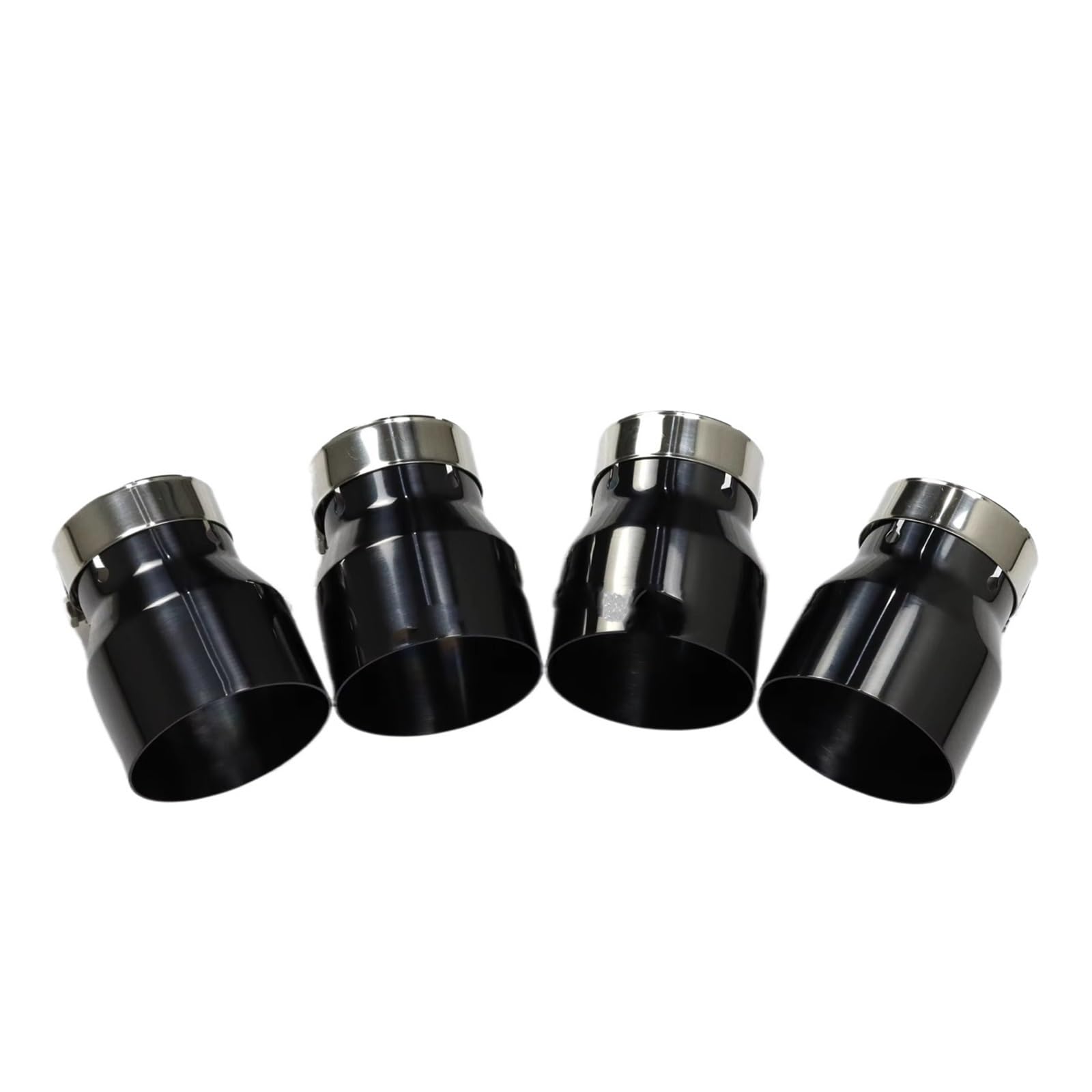 Auto Auspuff Endrohr Für F80 M3 F82 F83 M4 F87 M2C Upgrade Schalldämpfer Auspuffrohr 4 Stück Auspuff Racing Schwarz Chrom Auspuffspitzen Auspuffblende(4pcs Black no Logo) von ZHANFEIS