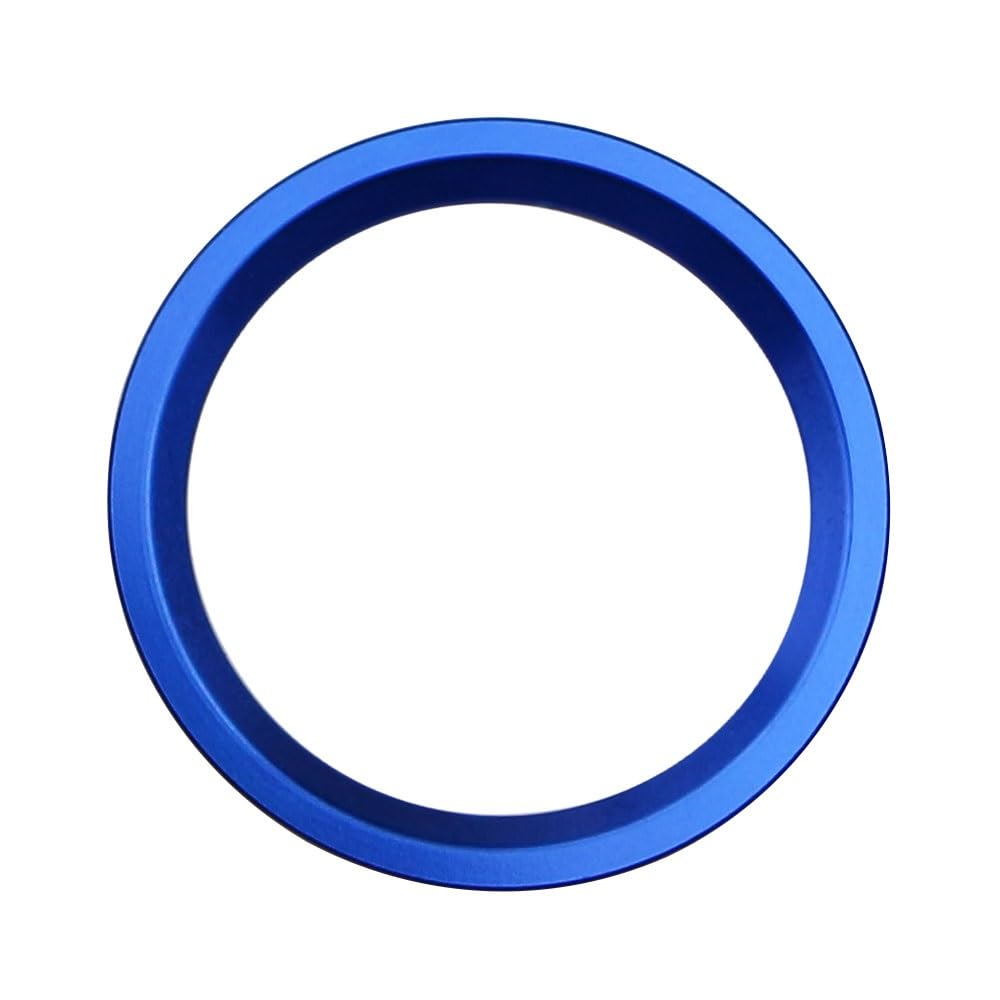 Auto Innenraum A4L A5 A6L A7 A8 Q5 EIN-Taste Start Stop Korative Ring Zündung Taste Innen Auto Zündung Schlüssel Ring Auto Zierleisten Innen(Blue) von ZHANFEIS