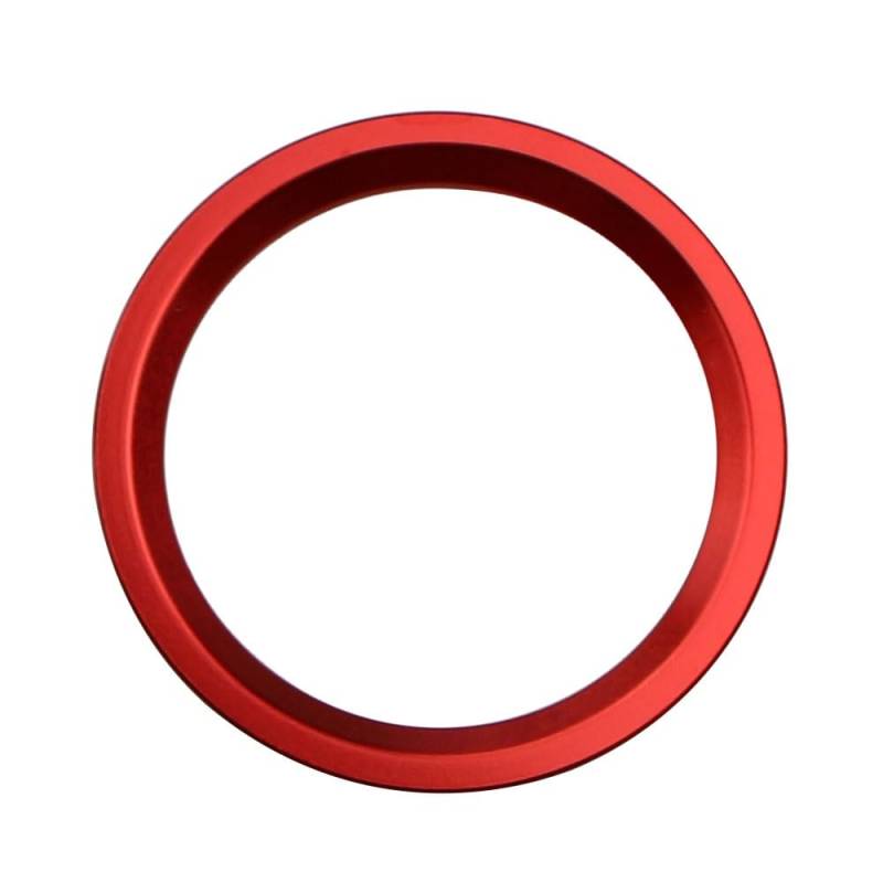 Auto Innenraum A4L A5 A6L A7 A8 Q5 EIN-Taste Start Stop Korative Ring Zündung Taste Innen Auto Zündung Schlüssel Ring Auto Zierleisten Innen(Red) von ZHANFEIS