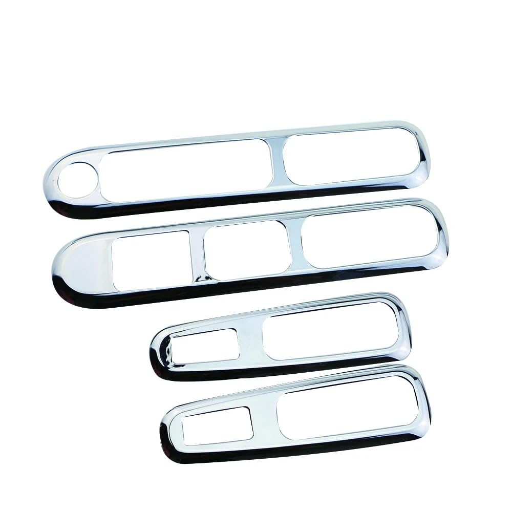 Auto Innenraum Für Peugeot 3008 2009 2010 2011 2012 2013 2014 201 Auto Tür Armlehne Panel Griff Halter Fensterheber Schalter Taste Abdeckung Trim Auto Zierleisten Innen(Glossy Silver) von ZHANFEIS