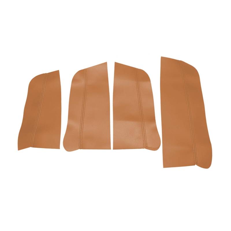 Auto Innenraum Für VW Für Jetta MK6 2015 2016 2017 2018 Mikrofaser Leder Innen Auto Türgriff Armlehne Panel Abdeckung Schutz Trim Auto Zierleisten Innen(Door Armrest Brown) von ZHANFEIS