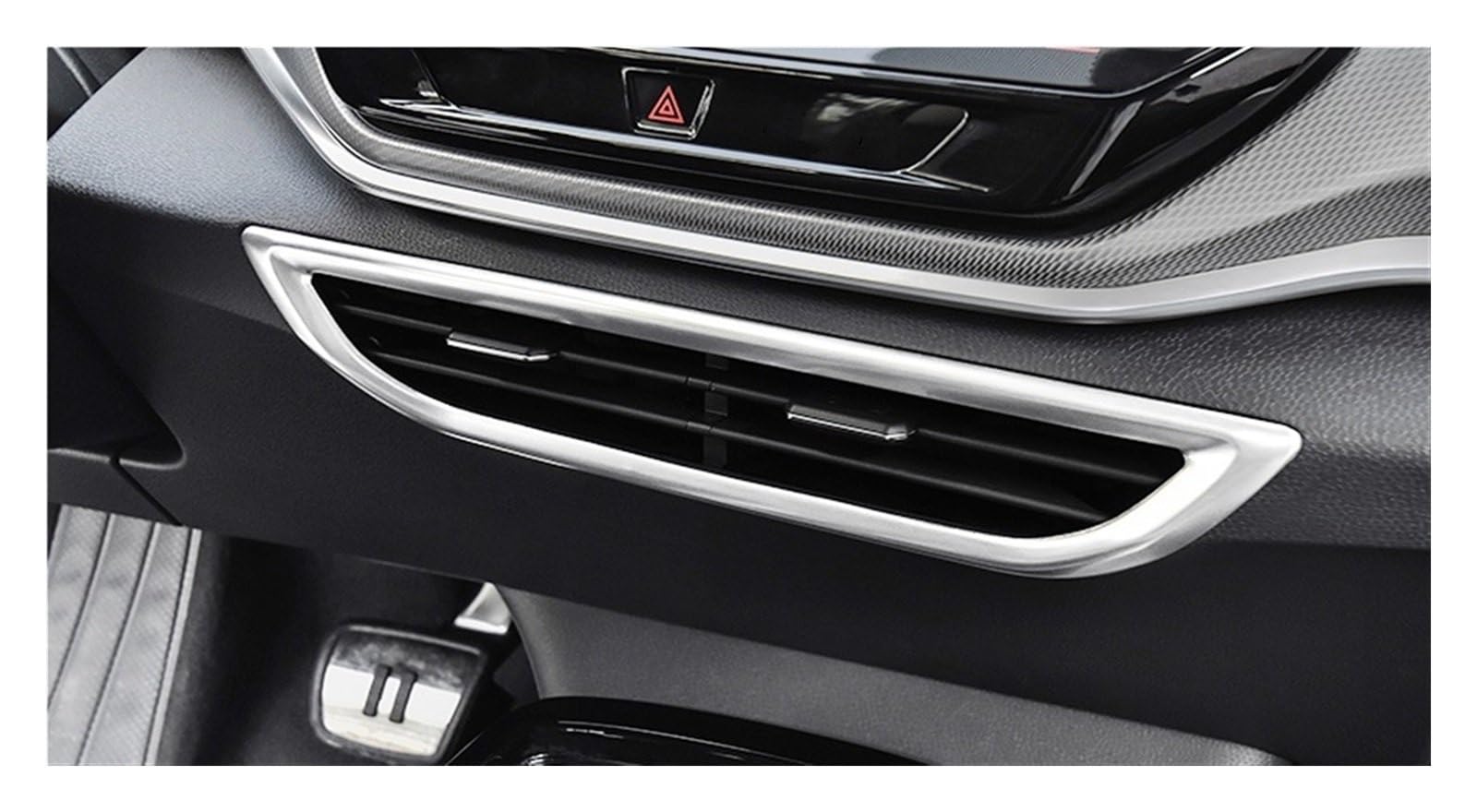 Auto Innenraum Für VW ID.4 ID4 ID.5 X Pro Für Crozz 2021 2022 2023 Outlet Mittleren Zustand Lünette Ring Auto-Aufkleber Auto Air Vent Rahmen Auto Zierleisten Innen(Silver Matte) von ZHANFEIS