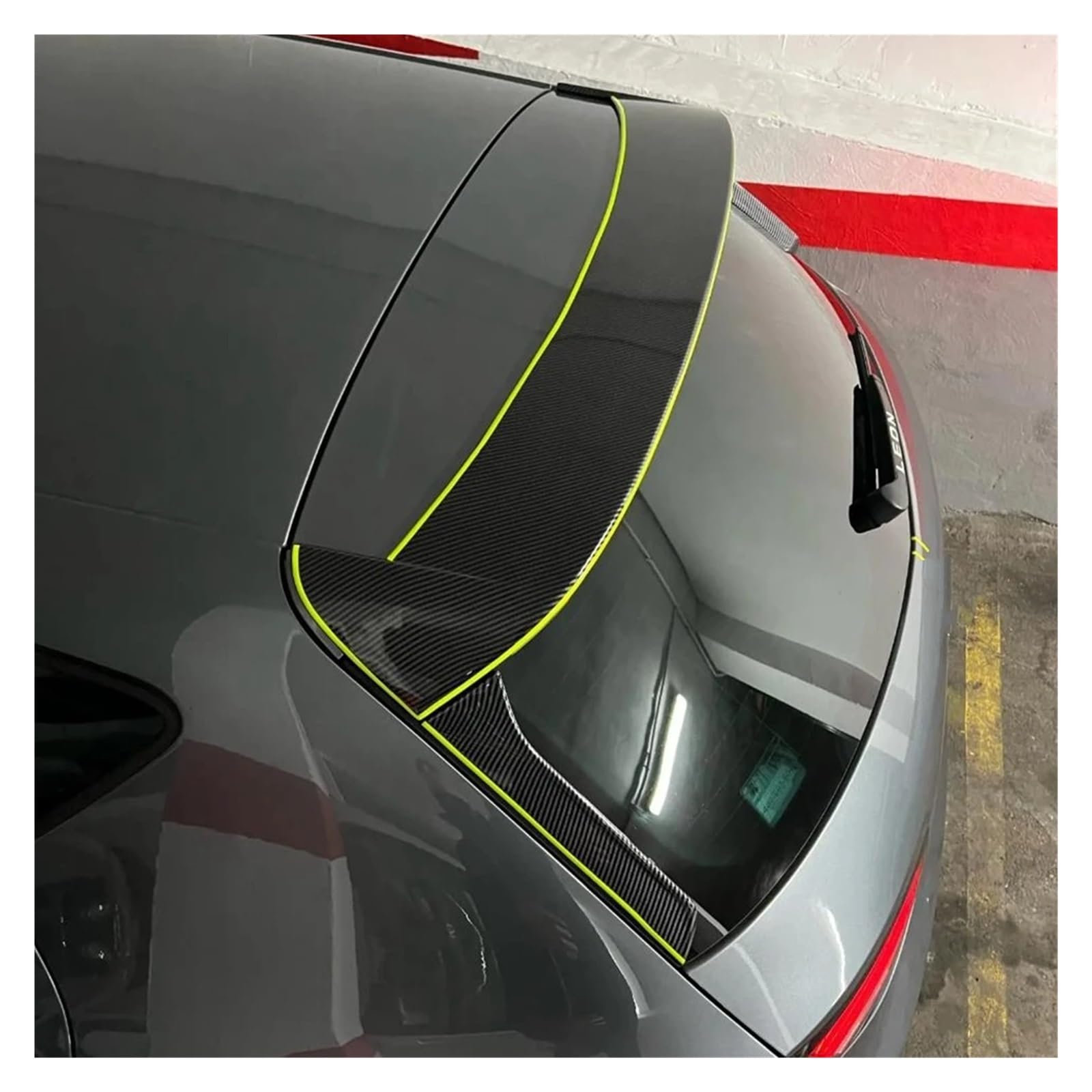 Heckspoiler Lippe Für Seat Für Leon MK3 5F FR Style Fließheck 5 Türen 2012 2013 2014 2015 2016 2017 2018 2019 2020 ABS Heckspoilerlippe Kofferraumflügel Auto Kofferraum Spoiler(Candy White) von ZHANFEIS