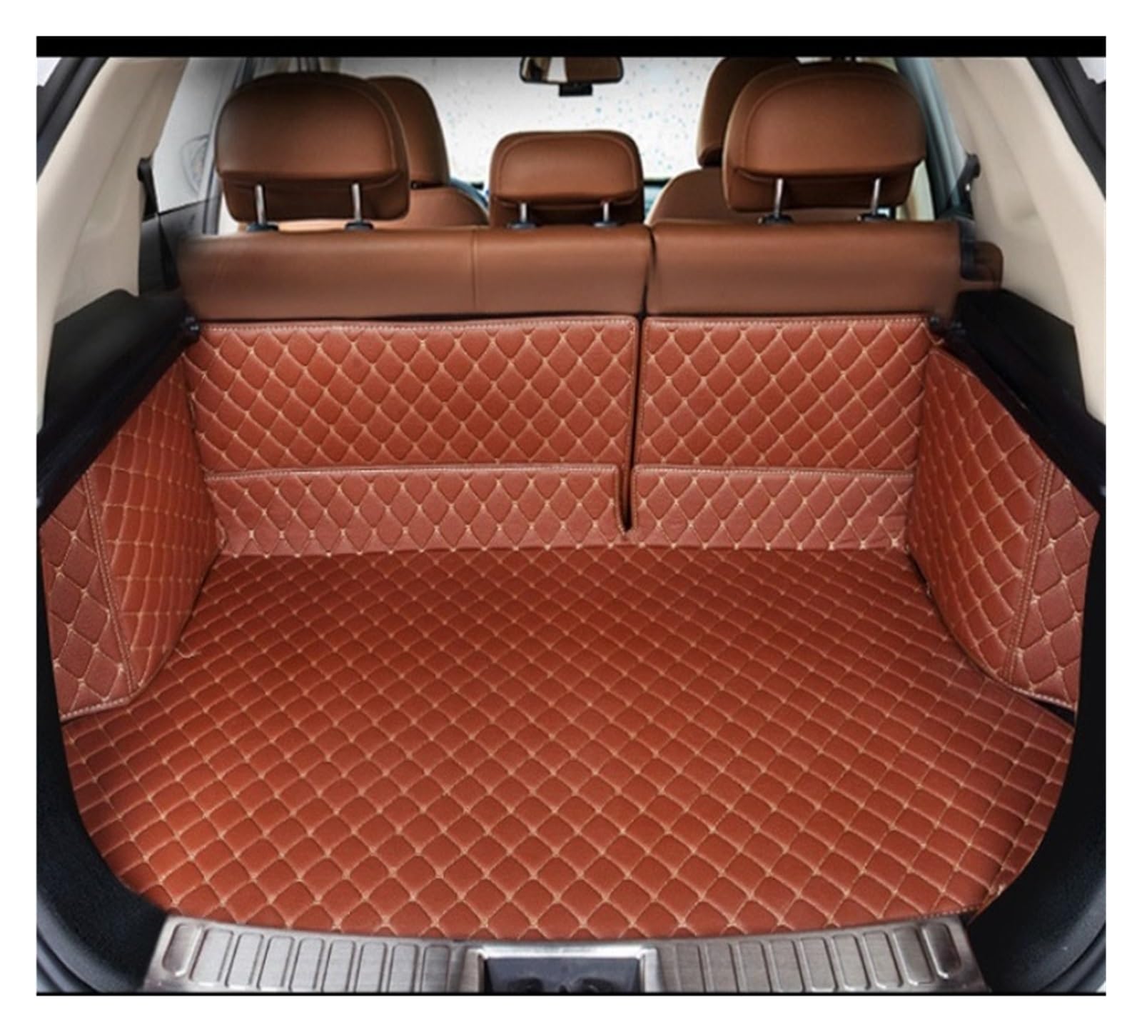 Kofferraumwanne Für Benz Für GLE W166 W167 Für GLE Coupe C292 C167 Custom Full Coverage Kofferraum Matte Kofferraumschutzmatte(Brown) von ZHANFEIS