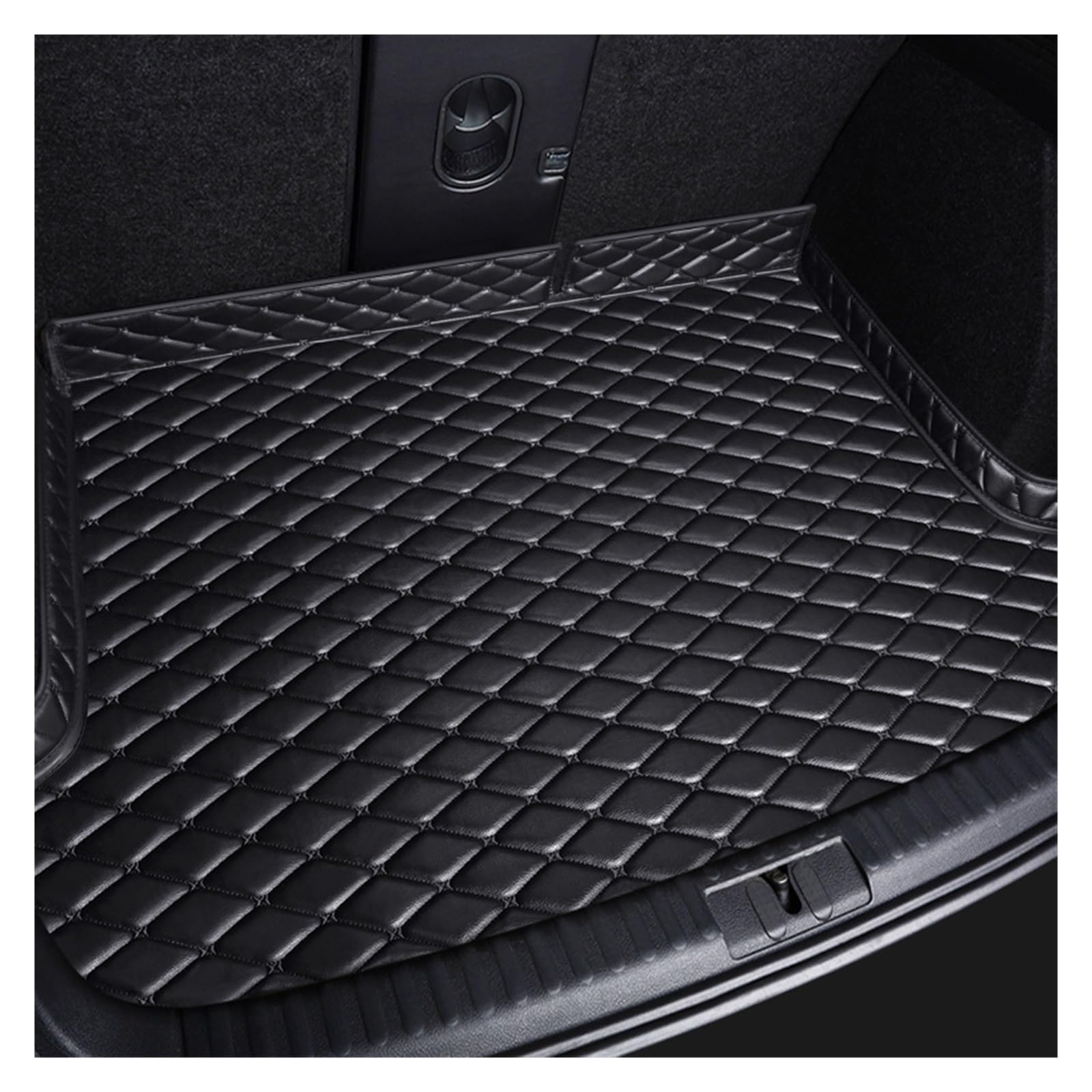 Kofferraumwanne Für Ford Für Kuga 2013 2014 2015 2016 2017 2018 2019 Custom Interior Kofferraum Matte Kofferraumschutzmatte(Black Beige) von ZHANFEIS