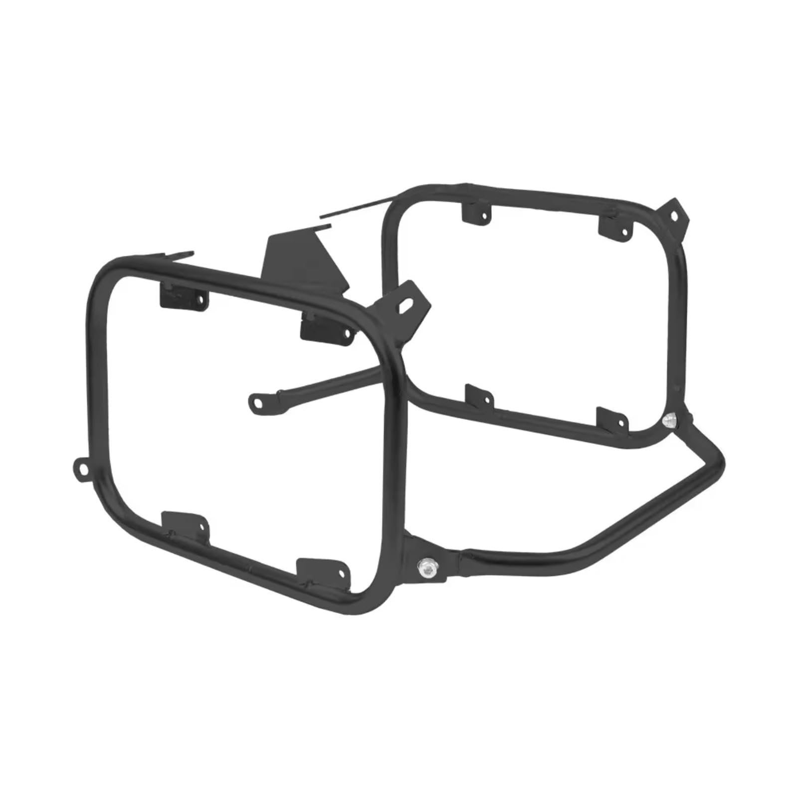 Motorrad-Gepäckträger Hinten Für VOGE 500 525DS 2020 2021 2022 2023 525DS Motorrad Gepäckträger Edelstahl Satteltaschen Koffer Kofferraum Topcase Klammern Heckgepäckträger(Black Pannier Rack) von ZHANFEIS