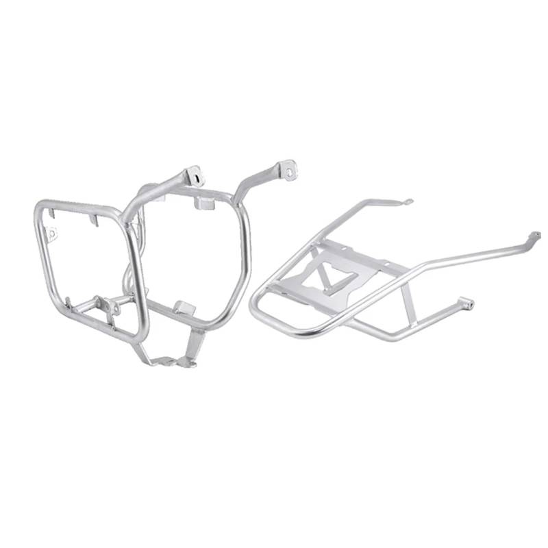 Motorrad-Gepäckträger Hinten Für X-ADV750 Für XADV 750 Für XADV750 2021 2022 2023 Motorrad Edelstahl Panniers Rack Hinten Topcase Gepäck Halterung Unterstützung Heckgepäckträger(Silber) von ZHANFEIS